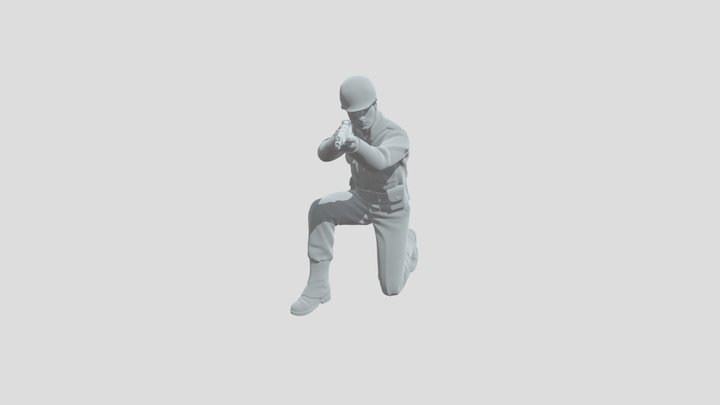 Kneeling Rifleman – Free 3D Model STL