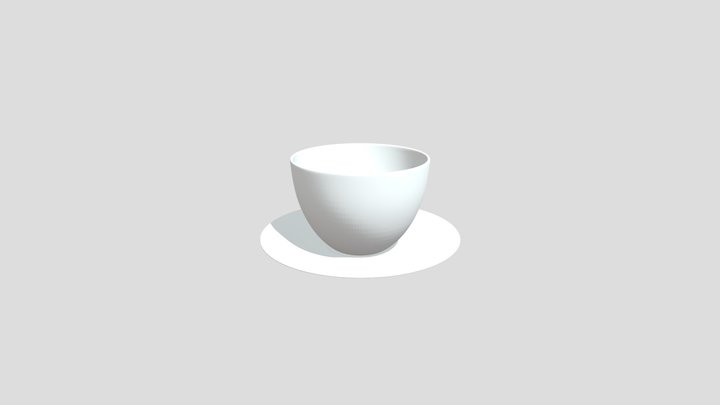 Glass Tea Cup 3D Model