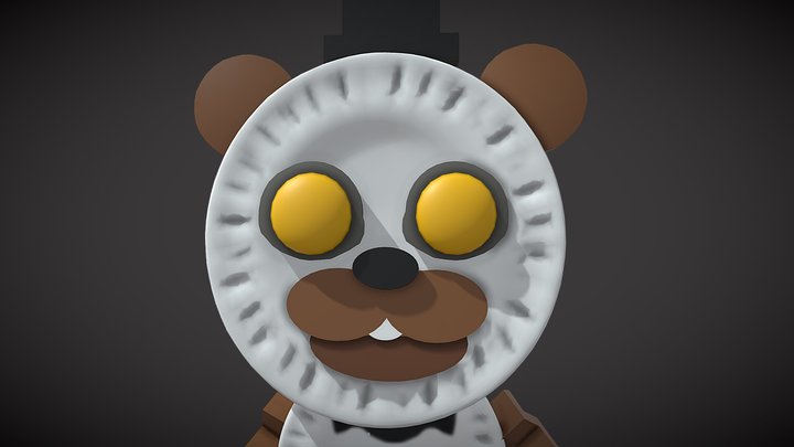 Paper Pal Freddy Funko pop! Custom 3D Model