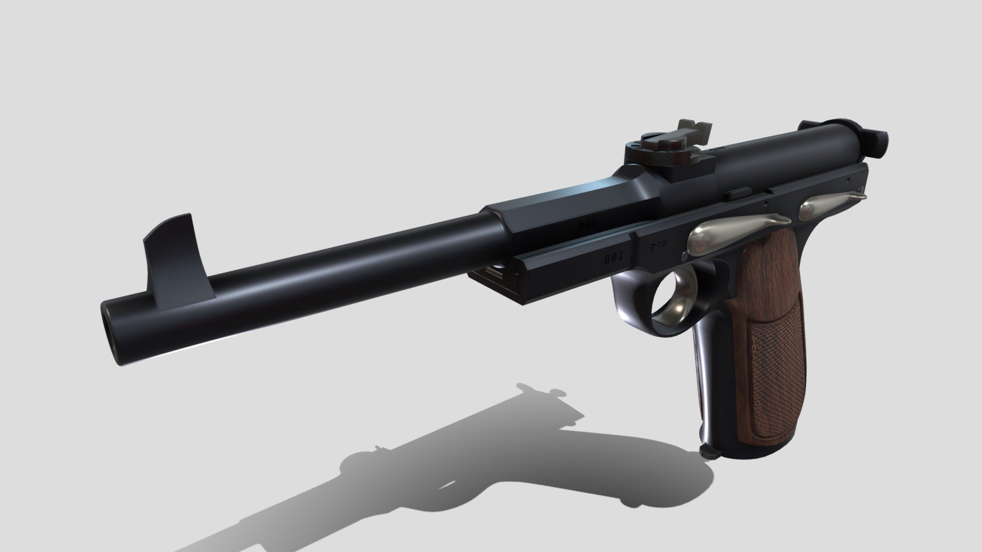 schwarzlose m1898 - 3D model by bibibibirite [e7cfcf9] - Sketchfab
