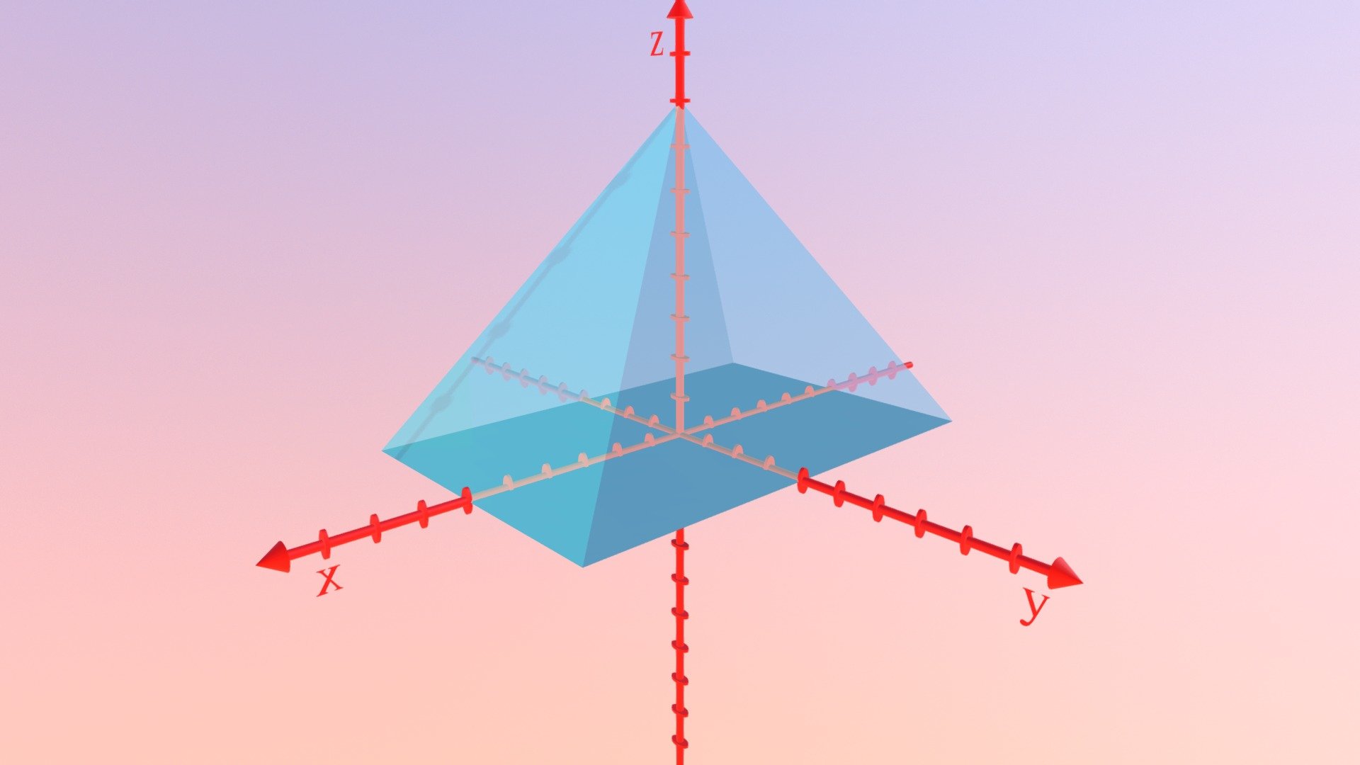 Ebenen Schnitt Pyramide 1
