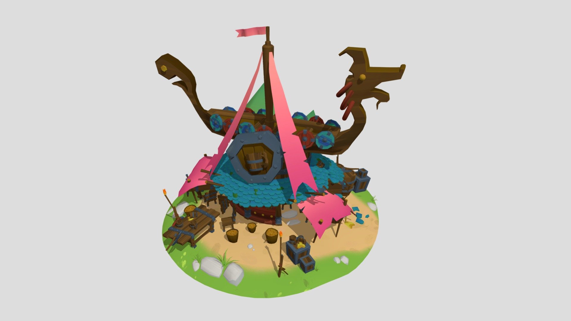 Stylized viking bar