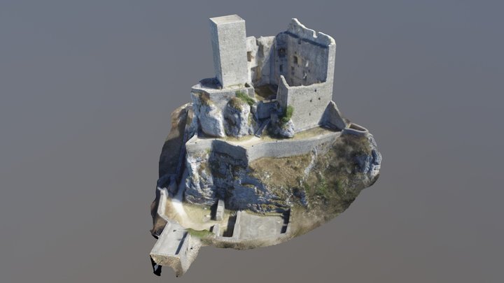 castle reussenstein ruins 3D Model