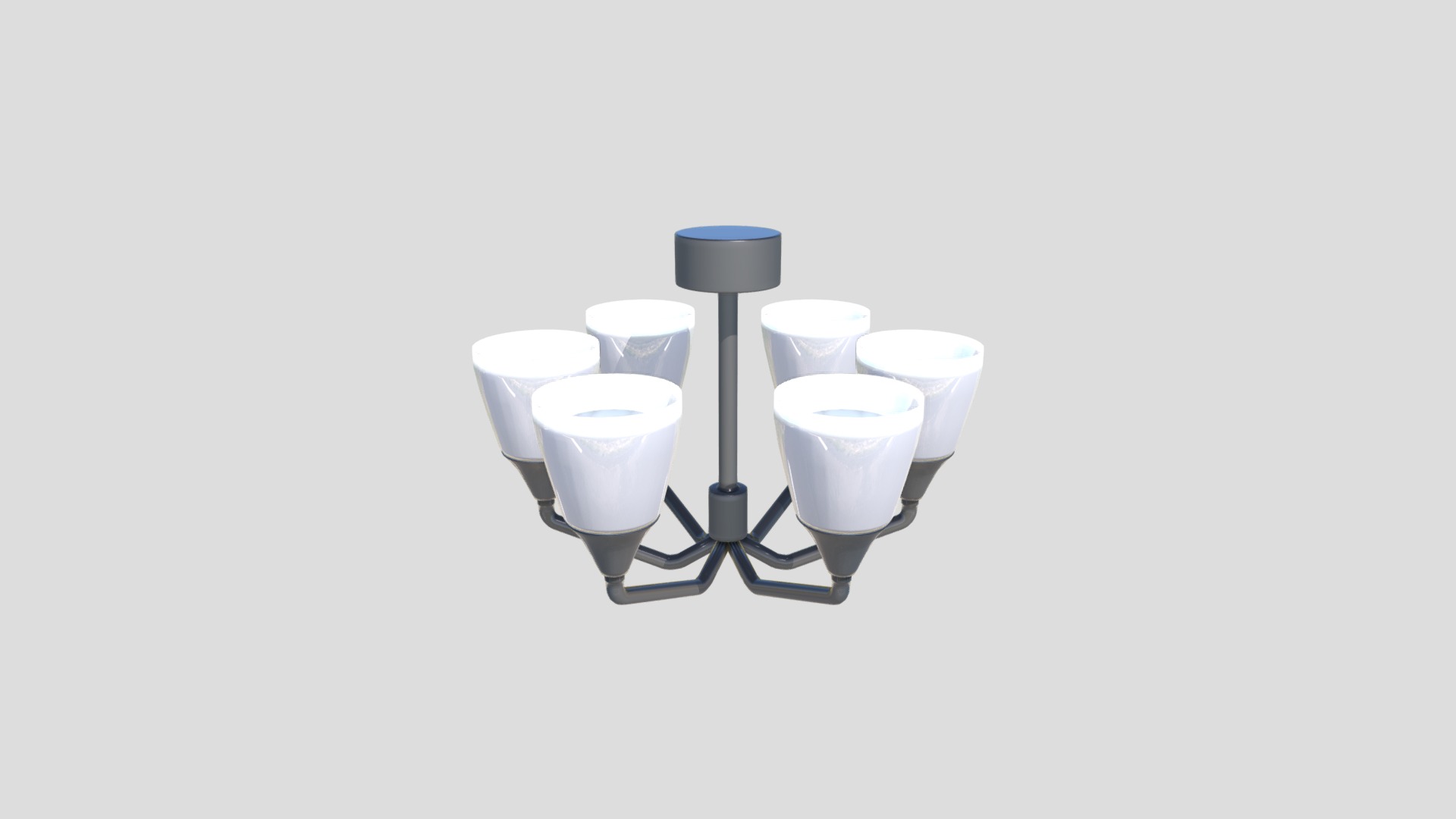 3D model Uplighter - This is a 3D model of the Uplighter. The 3D model is about a group of white and black objects.