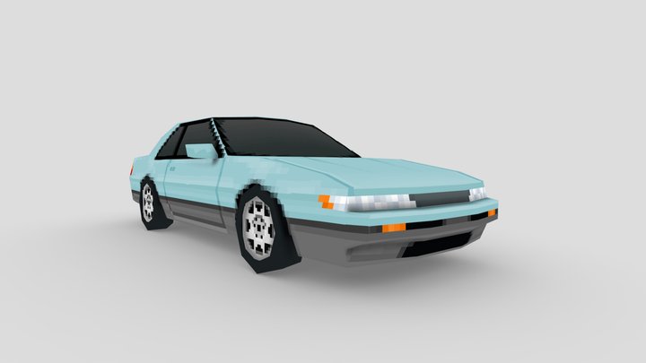 Silvia S13 Low Poly 3D Model