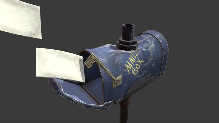 Mailbox Hammer hero prop 3D Model