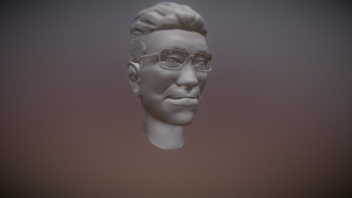 Human face sculpt 3D. 3D Model