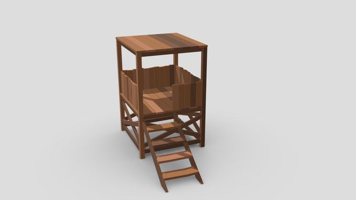 Watchtower low poly 3D Model