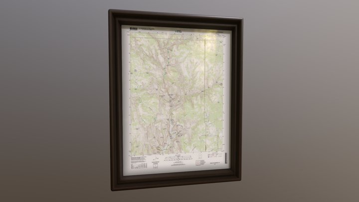 Map(Zion National Park) 3D Model