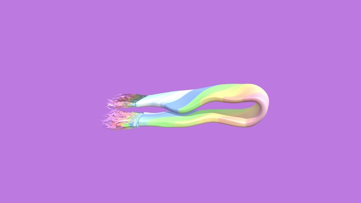 colorful scarf 3D Model