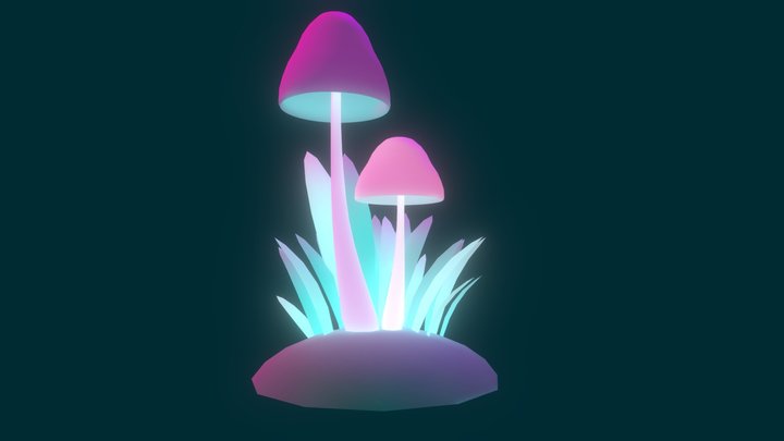 underwater mushroom 3D Model