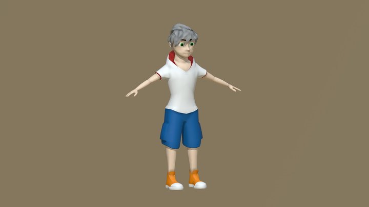 Yuu - Game-Character 3D Model