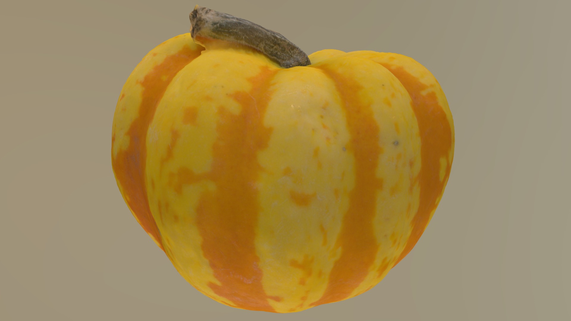 3D model Pumpkin 3 - This is a 3D model of the Pumpkin 3. The 3D model is about a close up of a fruit.