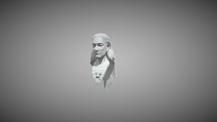 妙空祖師聖像（局部）低模測試 3D Model