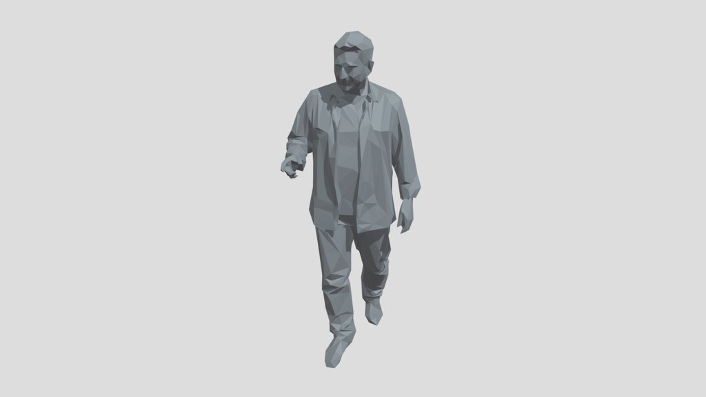Lowpoly Male Walking