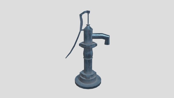 Water Hand Pump Lowpoly 3D Model Free 3D Model