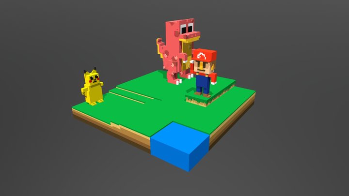 Landscape Voxel Lesson 3D Model
