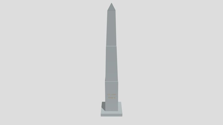 Obelisk Onlyrotation 3D Model