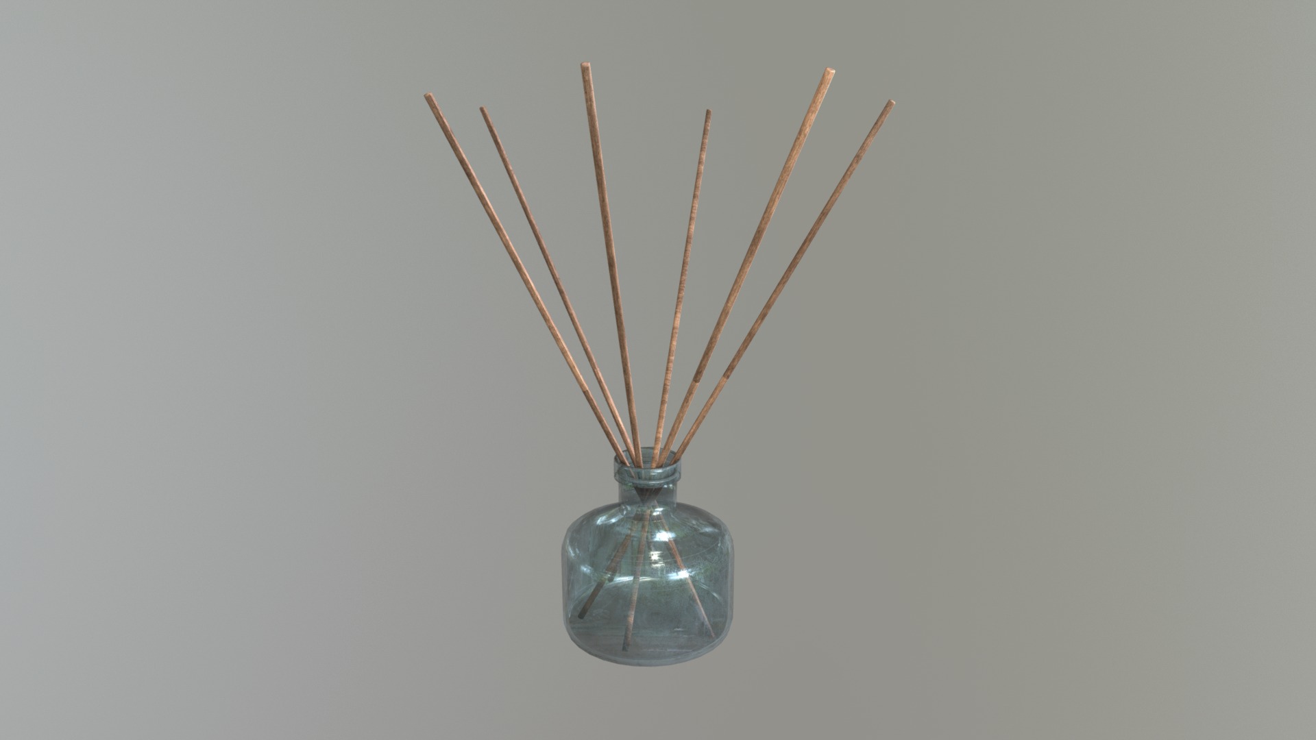3D model Reed Diffuser - This is a 3D model of the Reed Diffuser. The 3D model is about a glass with a light bulb inside.