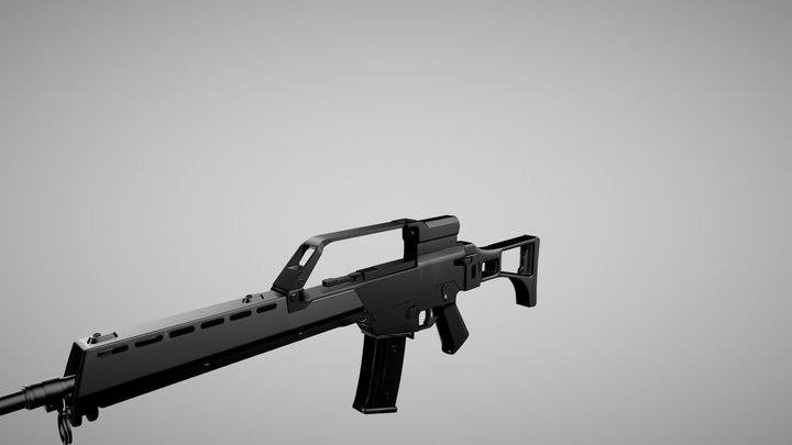 Heckler & Koch G36 Assault Rifle 3D Model