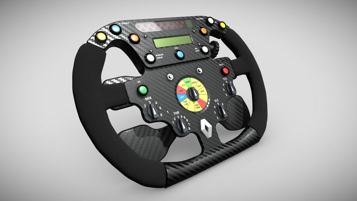 Renault F1 Steering Wheel (2006) 3D Model