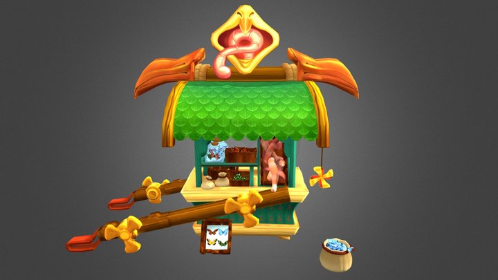 The Bird Street Stall 3D Model