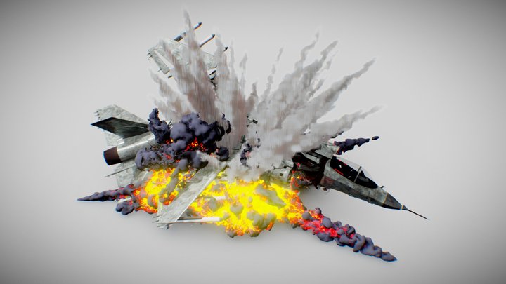 Houdini Explosion 3D Model
