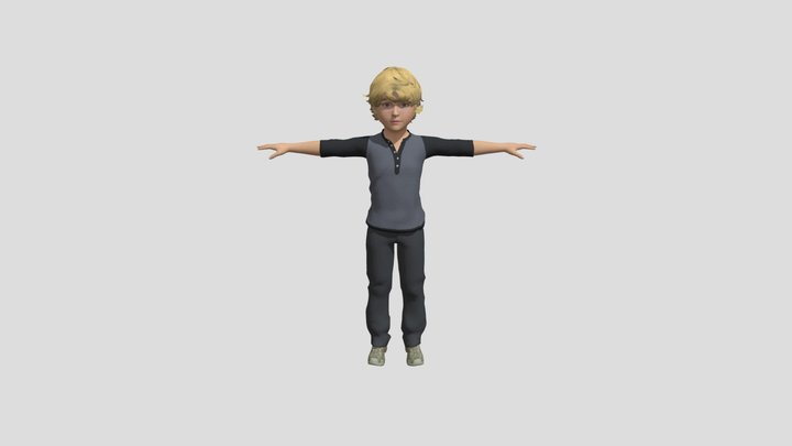 Boy Adobe Fuse 3D Model