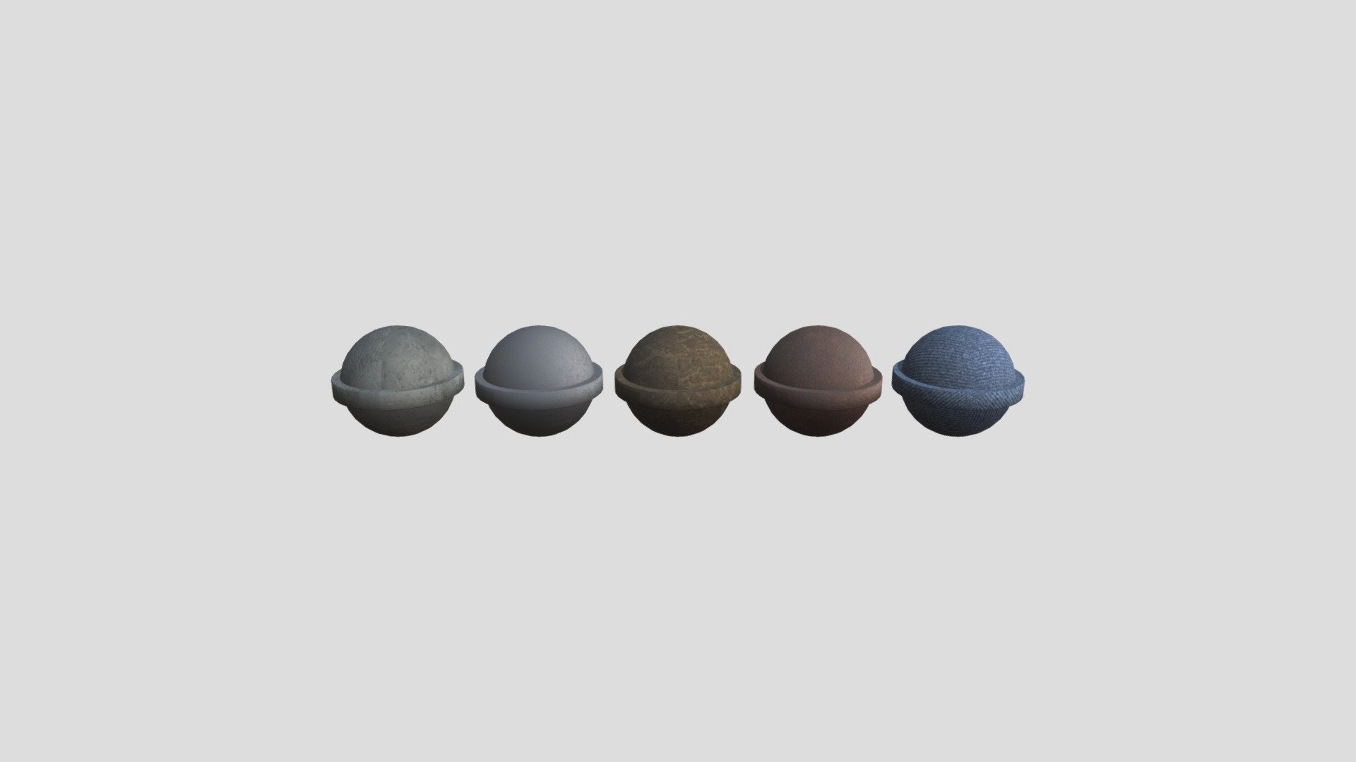 5 Spheres with Different Textures - 3D model by tu_nguyen (@tu_nguyen ...