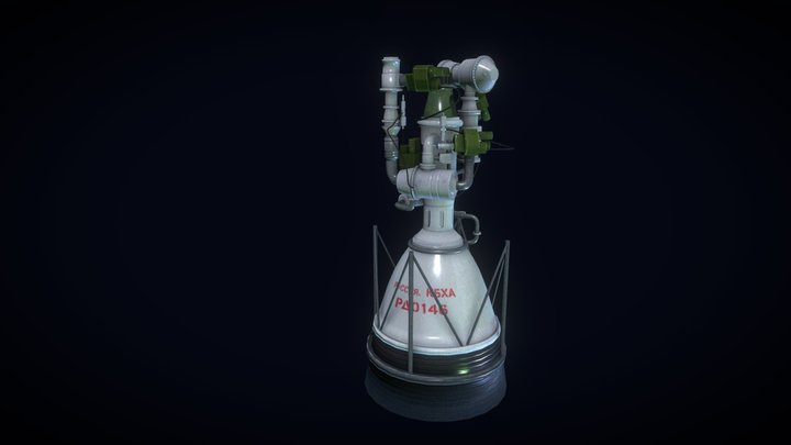Rocket engine 3D Model