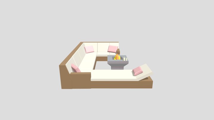 chill lounge 3D Model