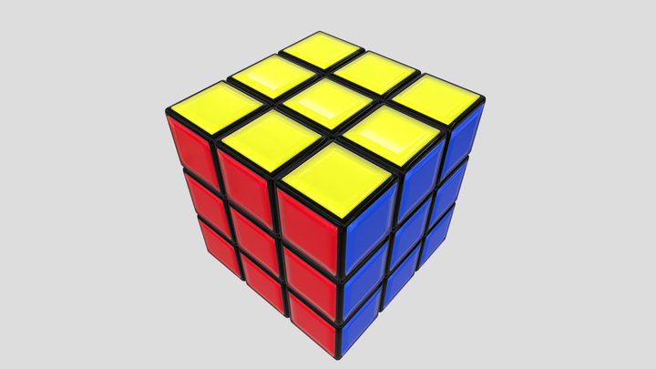 Rubiks-cube 3D models