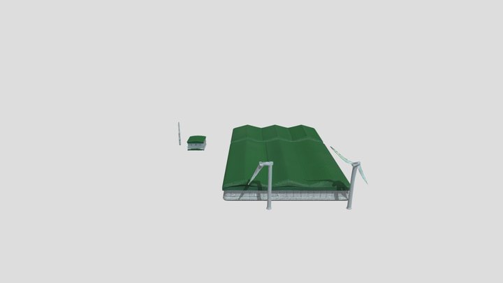 Wind farm substation facility. – Free 3D Model STL