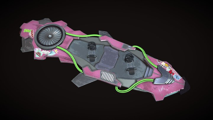 HoverBoard 3D Model
