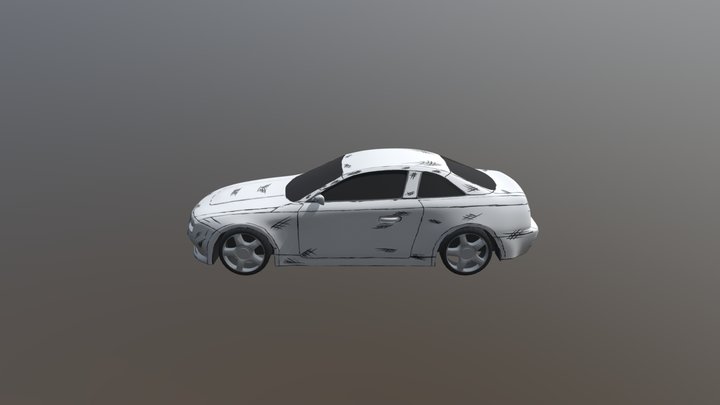 Black and white Car 3D Model