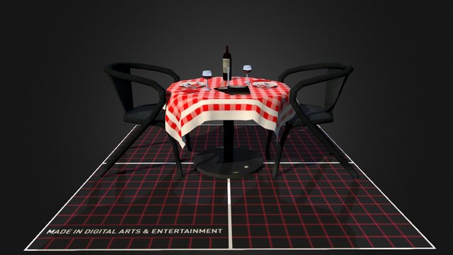 table for two 3D Model