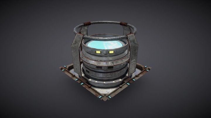 Industrial Stand Holder 3D Model