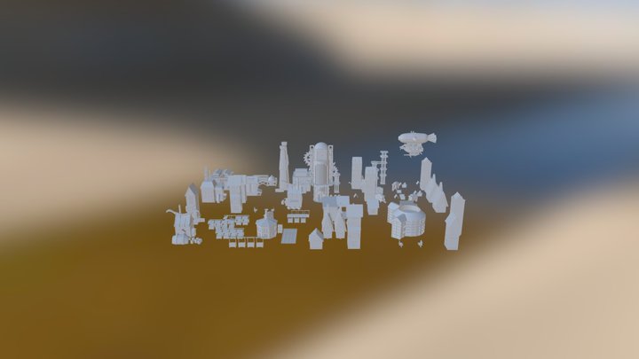 City Layout 3D Model