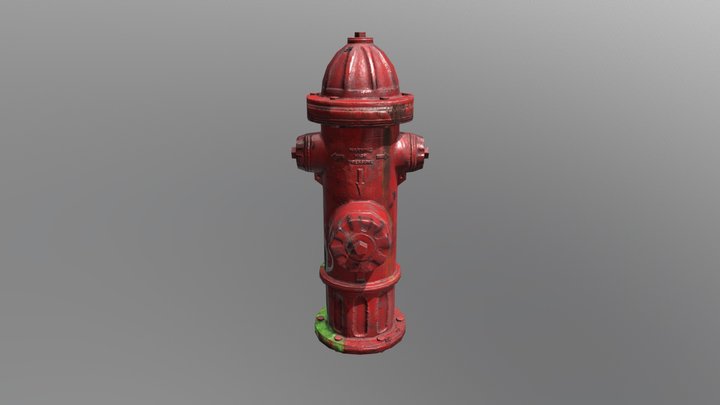 Hydrant, 1k tris, 3ds max, substance 3D Model