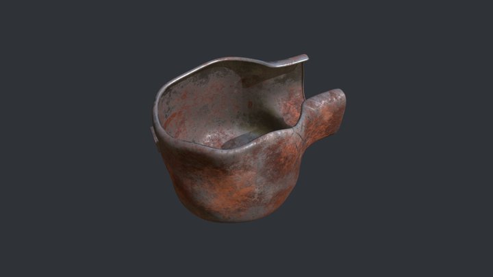 절단된 용기류 3D Model