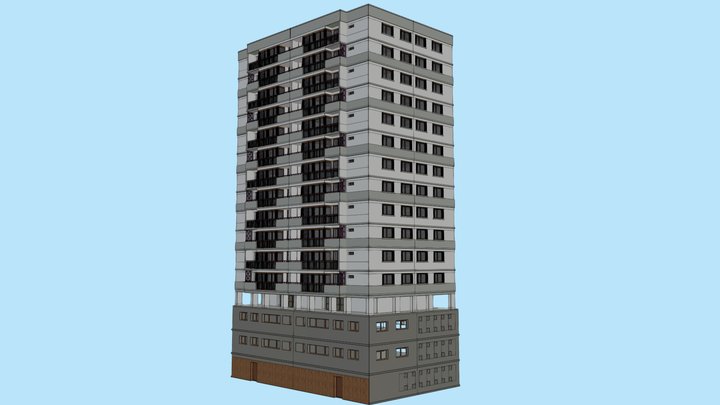Actual Buidling in France 3D Model