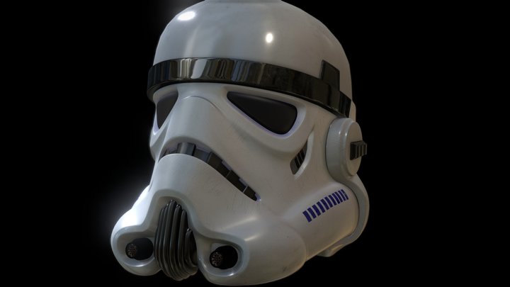 Stormtrooper Helmet: Star Wars 3D Model