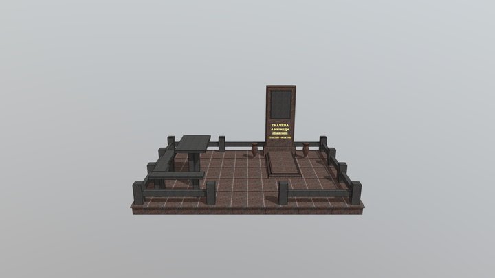 Надгробный памятник 3D Model