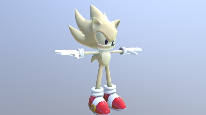 Wii - Sonic Colors - Hyper Sonic 3D Model