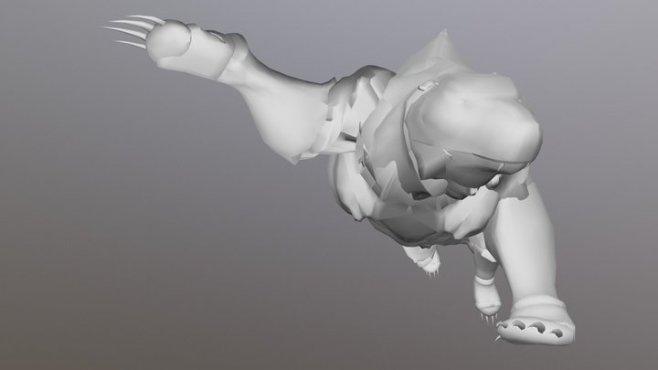 Bear Pounce 3D Model