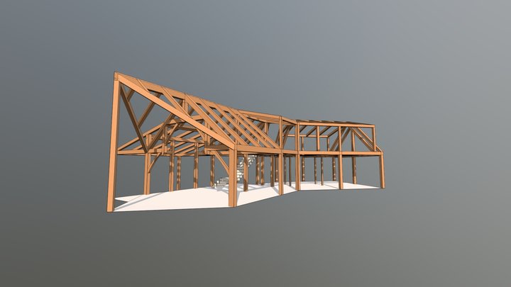 Wareham Timber Residence 3D Model