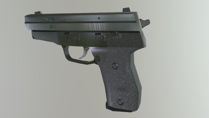 SIG Sauer P229 Pistol 3D Model