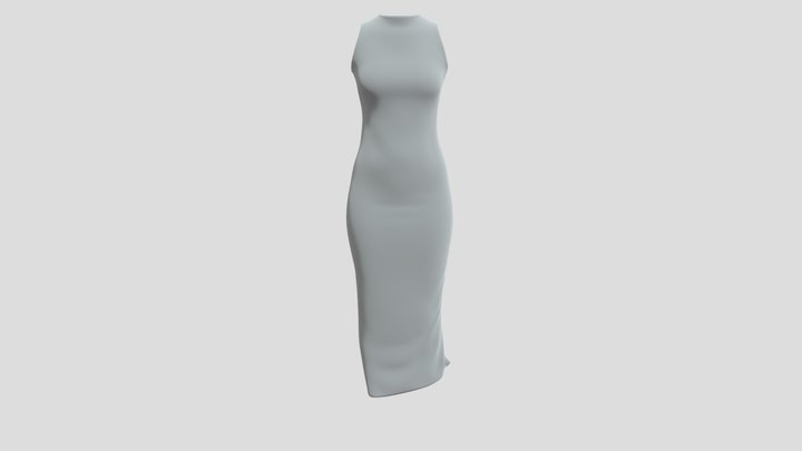Draped Tight Fit Dress – Modello 3D gratuito STL
