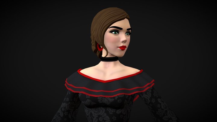 Flamenco fighter 3D Model