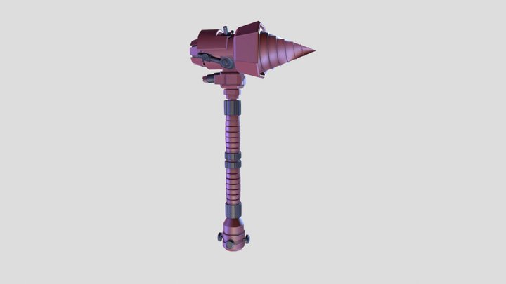 Sci-Fi Hammer 3D Model